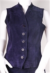 DANIER WOMEN'S 2 PIECE PURPLE SUEDE ENSEMBLE 