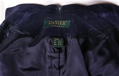 DANIER WOMEN'S 2 PIECE PURPLE SUEDE ENSEMBLE 