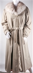 WOMENS FUR LINED 3/4 LENGTH COAT