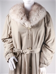 WOMEN'S FUR LINED 3/4 LENGTH COAT