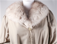 WOMEN'S FUR LINED 3/4 LENGTH COAT