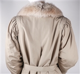 WOMEN'S FUR LINED 3/4 LENGTH COAT