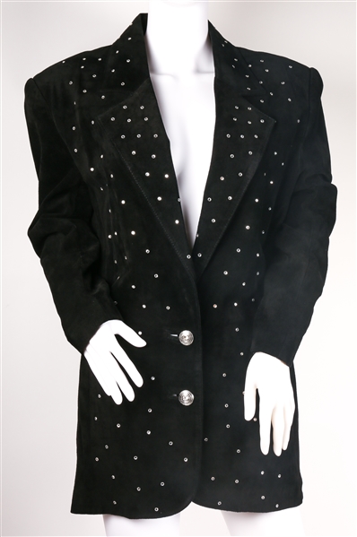 SIENA WOMENS BLACK SUEDE JACKET 