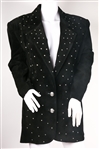 SIENA WOMENS BLACK SUEDE JACKET 