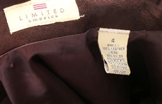 LIMITED AMERICA WOMEN'S SUEDE PENCIL SKIRT