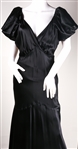 WOMEN'S BLACK FULL LENGTH TANGO DRESS