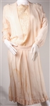 1920s WOMENS PINK MIDI LENGTH DRESS