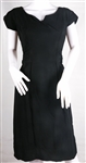 1960s WOMENS MIDI LENGTH BLACK DRESS
