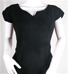 1960s WOMEN'S MIDI LENGTH BLACK DRESS