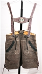 20TH C. LEATHER GERMAN LEDERHOSEN
