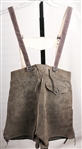 20TH C. LEATHER GERMAN LEDERHOSEN