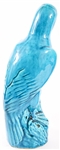 CHINESE TURQUOISE GLAZED BIRD FIGURINES