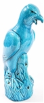 CHINESE TURQUOISE GLAZED BIRD FIGURINES