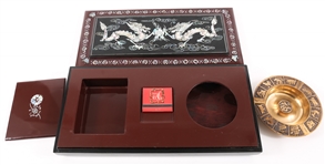 CHINESE LACQUERWARE SMOKING BOX 