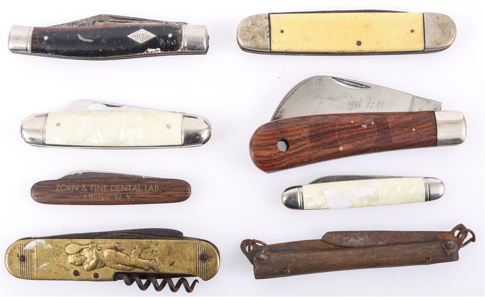 FOLDING POCKET KNIVES - LOT OF 8