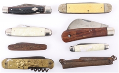 FOLDING POCKET KNIVES - LOT OF 8