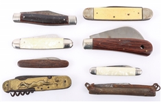 FOLDING POCKET KNIVES - LOT OF 8