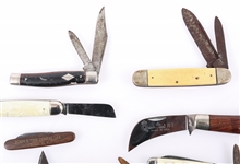 FOLDING POCKET KNIVES - LOT OF 8