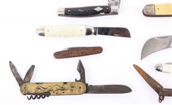 FOLDING POCKET KNIVES - LOT OF 8