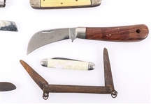 FOLDING POCKET KNIVES - LOT OF 8