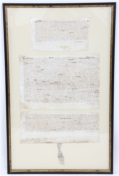 16TH C. ENGLISH LAND DOCUMENT OF THE TUDOR PERIOD