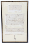 16TH C. ENGLISH LAND DOCUMENT OF THE TUDOR PERIOD