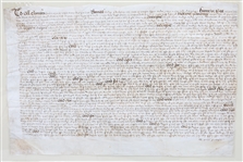16TH C. ENGLISH LAND DOCUMENT OF THE TUDOR PERIOD