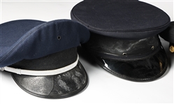 WORLD MILITARY PEAKED CAP VISORS - LOT OF 9
