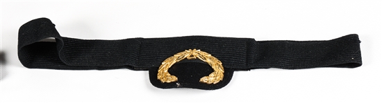 WORLD MILITARY PEAKED CAP VISORS - LOT OF 9