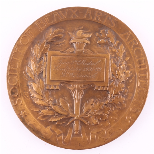 J.E. ROINE SOCIETY OF BEAUX ARTS BRONZE AWARD MEDAL