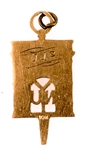 NYU NEW YORK UNIVERSITY WSC 10K YELLOW GOLD PENDANT