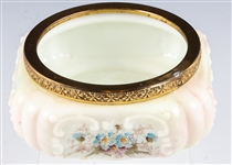WAVE CREST OPAL GLASS HAND PAINTED BOX LOWER HALF