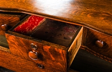 AMERICAN OAK BUFFET SERVER WITH MIRROR 