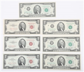 $2 US FEDERAL RESERVE & RED SEAL UNCIRCULATED NOTES