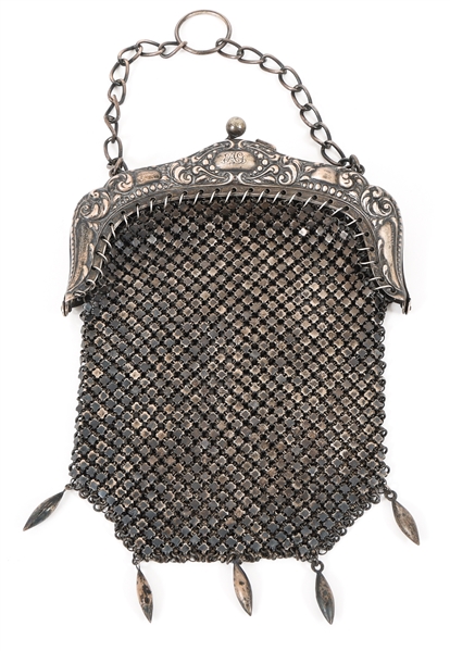 STERLING SILVER MESH PURSE