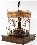 EARLY 20TH C. HAND CRANK CAROUSEL