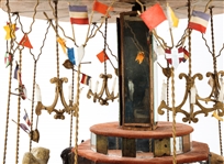 EARLY 20TH C. HAND CRANK CAROUSEL