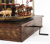 EARLY 20TH C. HAND CRANK CAROUSEL