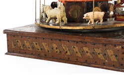 EARLY 20TH C. HAND CRANK CAROUSEL