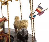 EARLY 20TH C. HAND CRANK CAROUSEL