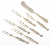 WHITING STERLING SILVER KNIFE AND FORKS 