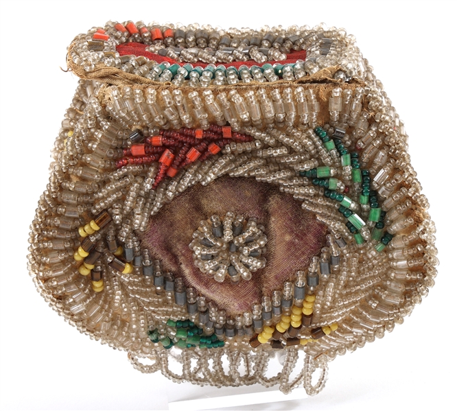 NATIVE AMERICAN BEADED HANDBAG WHIMSY 