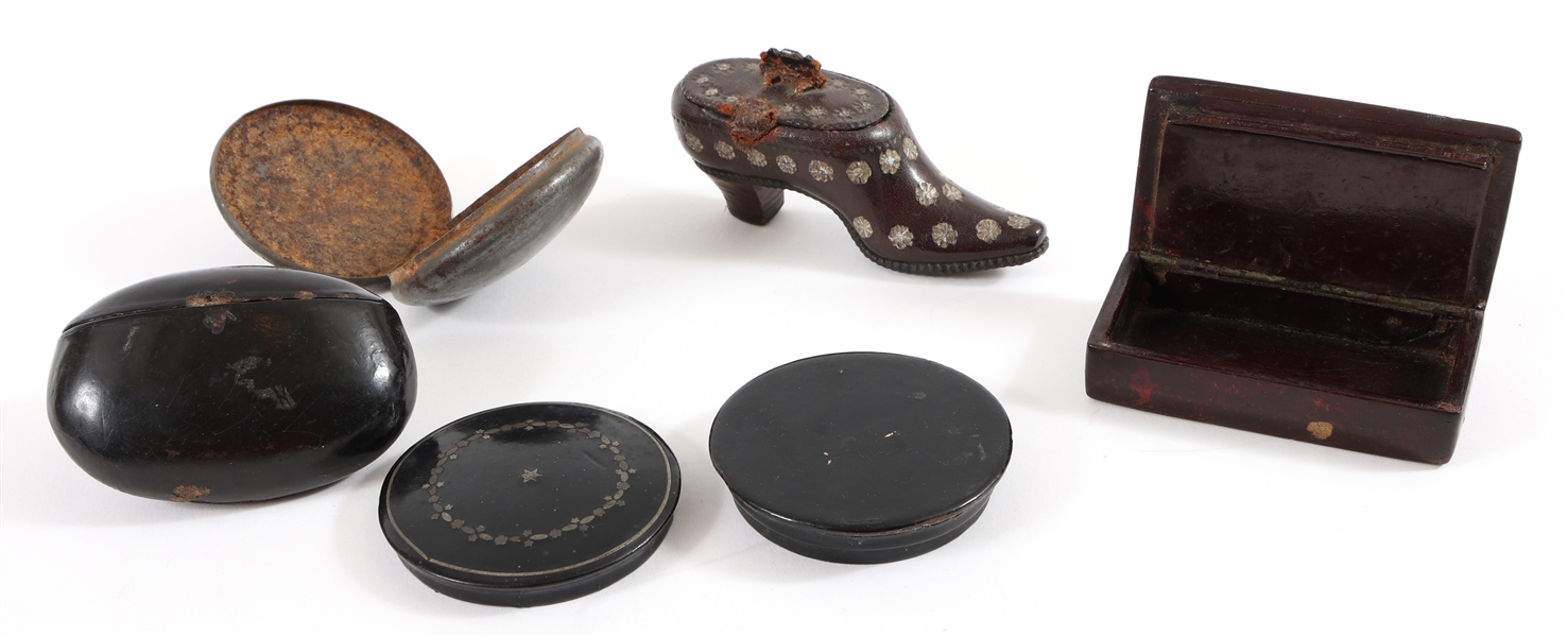 SNUFF BOXES - LOT OF 5