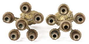 19TH C. FRENCH GILT BRONZE CANDELABRA PAIR