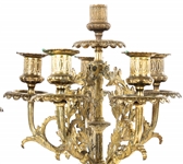 19TH C. FRENCH GILT BRONZE CANDELABRA PAIR