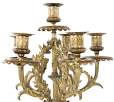 19TH C. FRENCH GILT BRONZE CANDELABRA PAIR