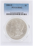 1880-O US MORGAN SILVER $1 DOLLAR COIN PCGS MS62