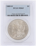 1885-O US MORGAN SILVER $1 DOLLAR COIN PCGS MS63