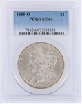 1885-O US MORGAN SILVER $1 DOLLAR COIN PCGS MS64