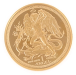 1987 ISLE OF MAN ANGEL 1 OUNCE FINE GOLD BULLION COIN
